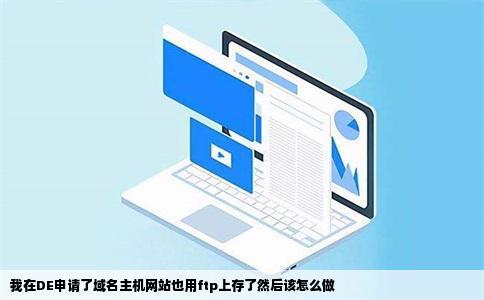 我在DE申请了域名主机网站也用ftp上存了然后该怎么做