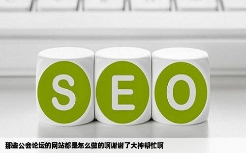 那些公会论坛的网站都是怎么做的啊谢谢了大神帮忙啊