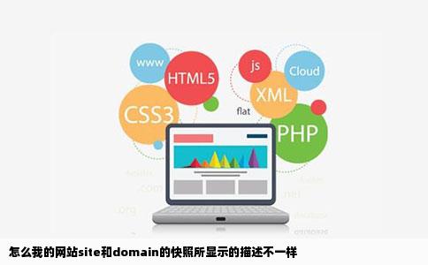 怎么我的网站site和domain的快照所显示的描述不一样