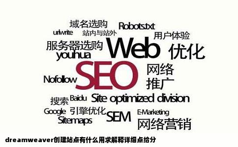 dreamweaver创建站点有什么用求解释详细点给分