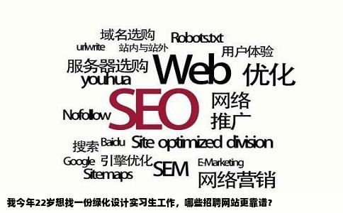 我今年22岁想找一份绿化设计实习生工作，哪些招聘网站更靠谱？