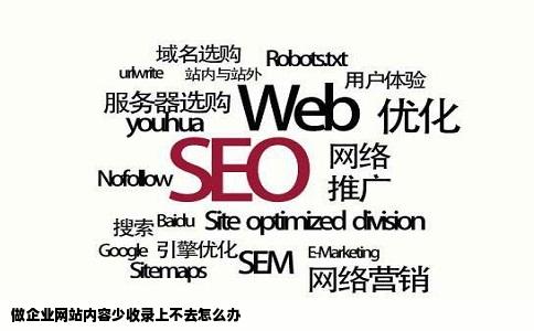 做企业网站内容少收录上不去怎么办