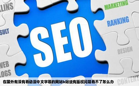 在国外有没有看动漫中文字幕的网站b站说有版权问题看不了怎么办