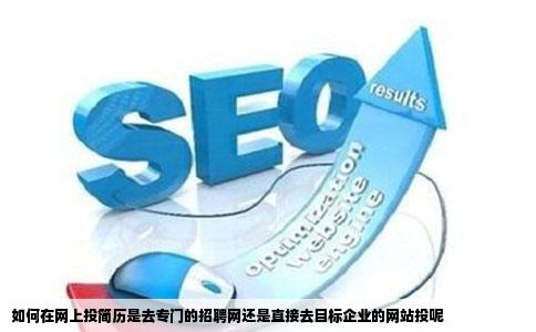 如何在网上投简历是去专门的招聘网还是直接去目标企业的网站投呢
