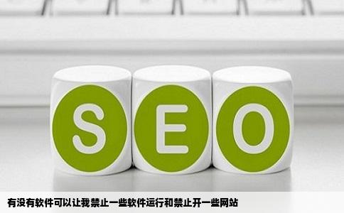 有没有软件可以让我禁止一些软件运行和禁止开一些网站