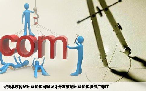 寻找北京网站运营优化网站设计开发策划运营优化和推广等IT