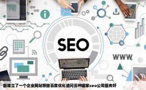 新建立了一个企业网站想做百度优化请问苏州哪家seo公司服务好